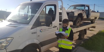 El municipio retiró cuatro vehículos en estado de abandono