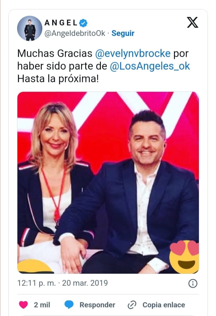 Ángel de Brito sobre la salida de Evelyn Von Brocke de "LAM".