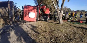 Accidente en la ruta 229 involucró un camión y dos autos
