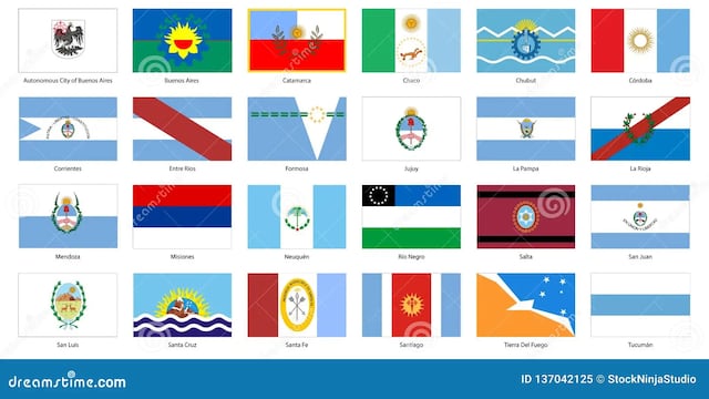 Las banderas de las provincias argentinas.