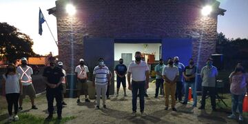 Equipo Municipal de Balnearia que participó del acto.