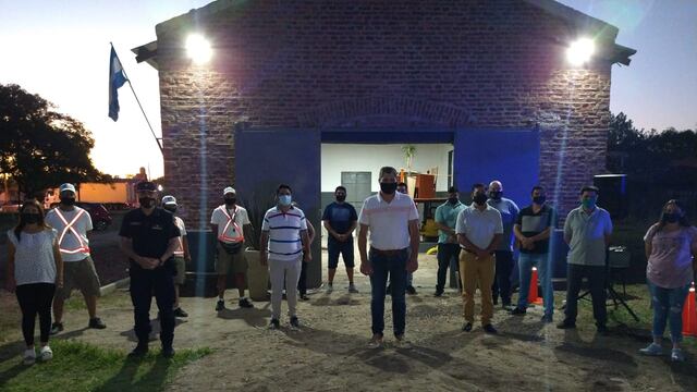 Equipo Municipal de Balnearia que participó del acto.