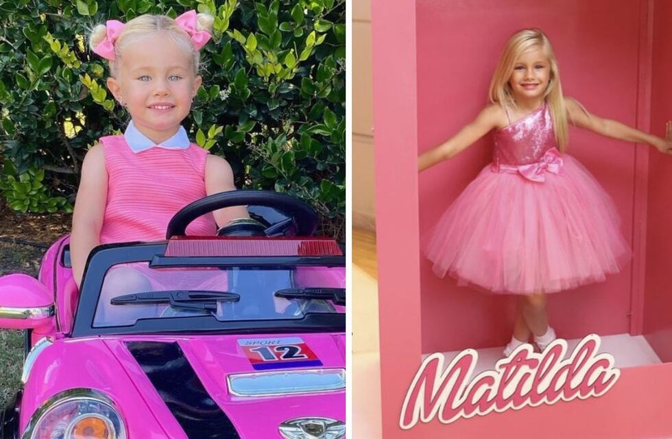 Barbie girl: Matilda, la hija de Luciana Salazar, apuesta al Barbiecore en el invierno de Miami