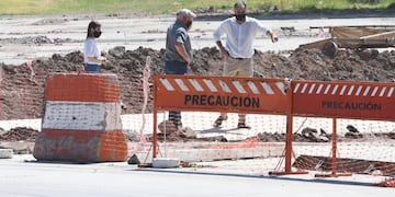 Castellano recorrió las Obras en la rotonda de Bv. Yrigoyen