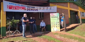 Eldorado: inició esta jornada una nueva campaña contra el dengue.
