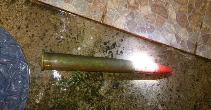 Encuentran un proyectil de arma de guerra en Posadas.