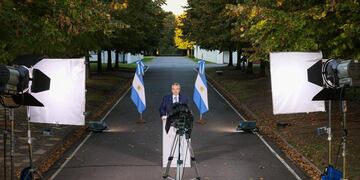 Alberto Fernández anunció nuevas medidas contra el coronavirus desde Olivos. (Foto: Presidencia)