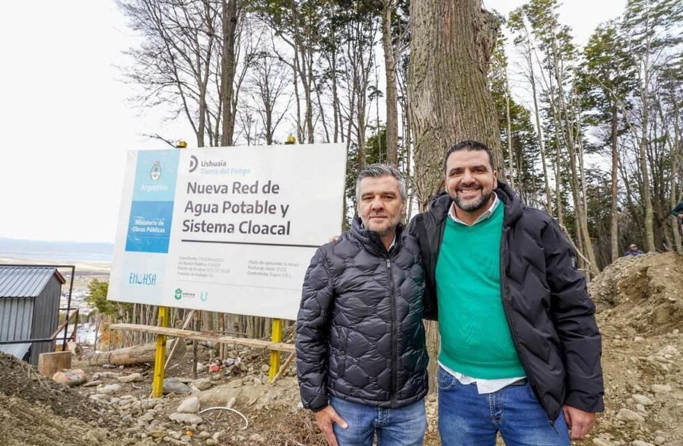Vuoto junto a Juan Zabaleta recorrieron los trabajos de saneamiento de “El cañadón” y del “K y D