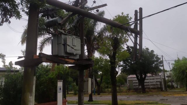 La tormenta pegó fuerte en varios pueblos santafesinos. (Gobierno de Santa Fe)