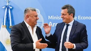 Claudio Tapia y Sergio Massa