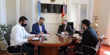 Reunión por la nueva Escuela de Policías en Rafaela