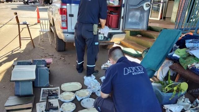 Bernardo de Irigoyen: secuestran cargamento de obras de arte y otro artículos.