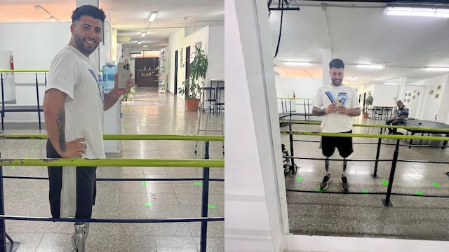 Facundo Milanesio dejó atrás el complicado accidente y se recibió de preparador físico.