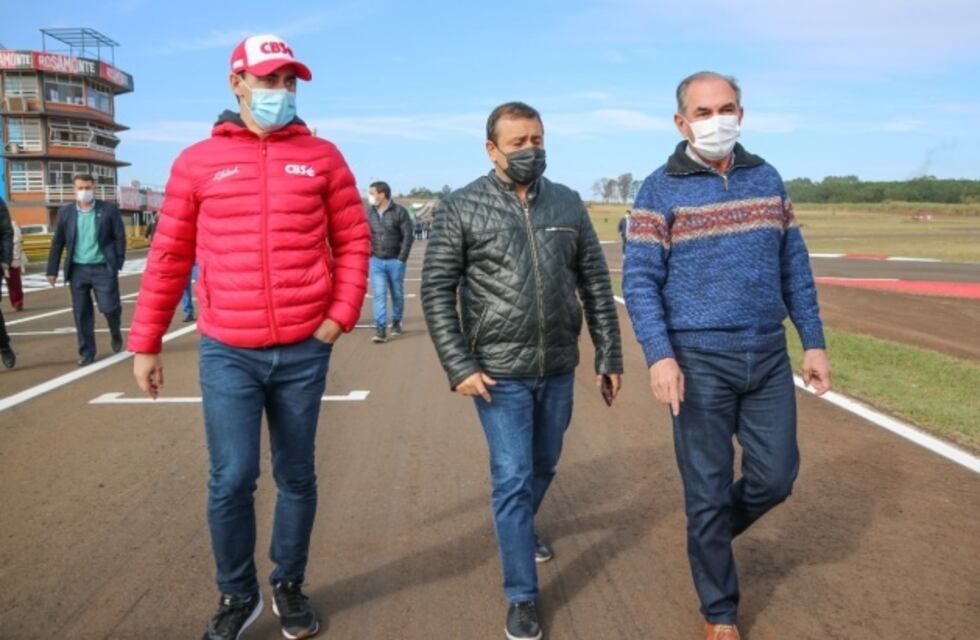 El intendente Stelatto recorrió las obras del Autódromo Rosamonte