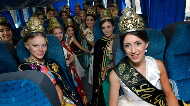 Las reinas departamentales que en marzo cumplirán su mandato. /Los Andes
Foto: Orlando  Pelichotti