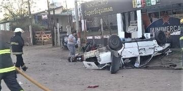 Vuelco en Parque Siquiman