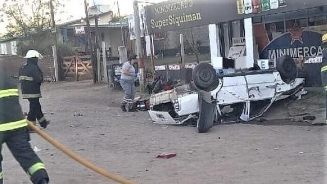 Vuelco en Parque Siquiman