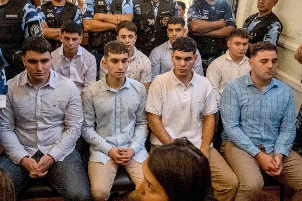 Los ocho condenados por el asesinato de Fernando Baéz Sosa. Gentileza: TN.