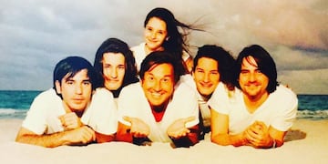 Ricardo Montaner y sus cinco hijos.