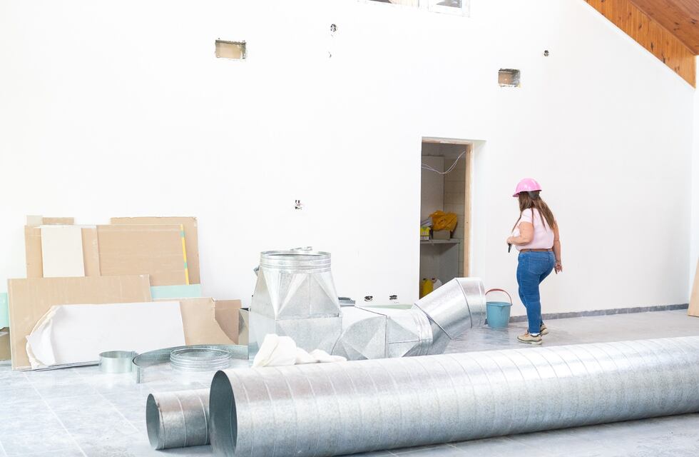 Río Grande: avanza la obra de remodelación de la Central de Comunicaciones de la Policía