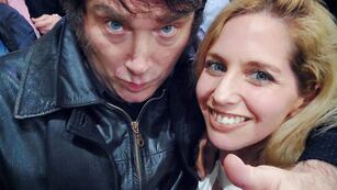 Javier Milei junto a la cordobesa María Celeste Ponce, diputada nacional por La Libertad Avanza. (Facebook)