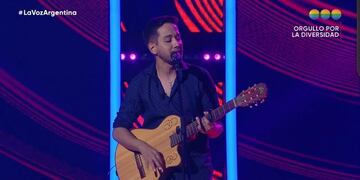 El lujanino Pablo García quedó en La Voz Argentina y eligió a Ricardo Montaner.