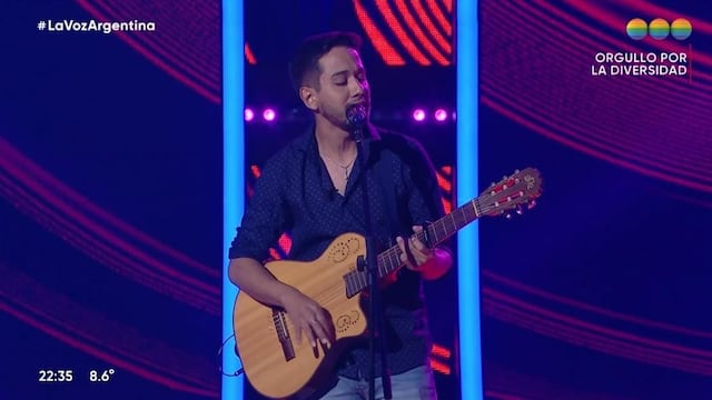 El lujanino Pablo García quedó en La Voz Argentina y eligió a Ricardo Montaner.