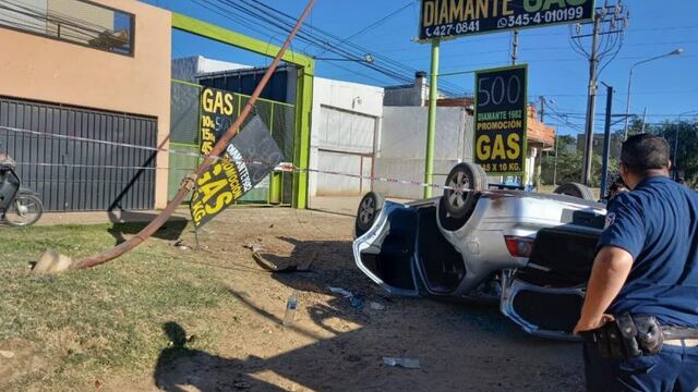 Accidente vial en Concordia.