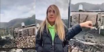 Incendio de un restorán en Cortaderas, San Luis.