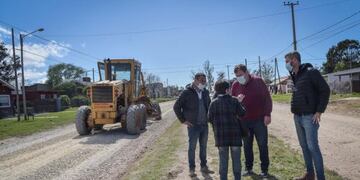 Se bajó el nivel de una calle entre 40 y 50 centímetros. Así, son 30 las familias que no sufrirán anegamientos.