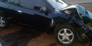 Así quedó el vehículo luego del choque