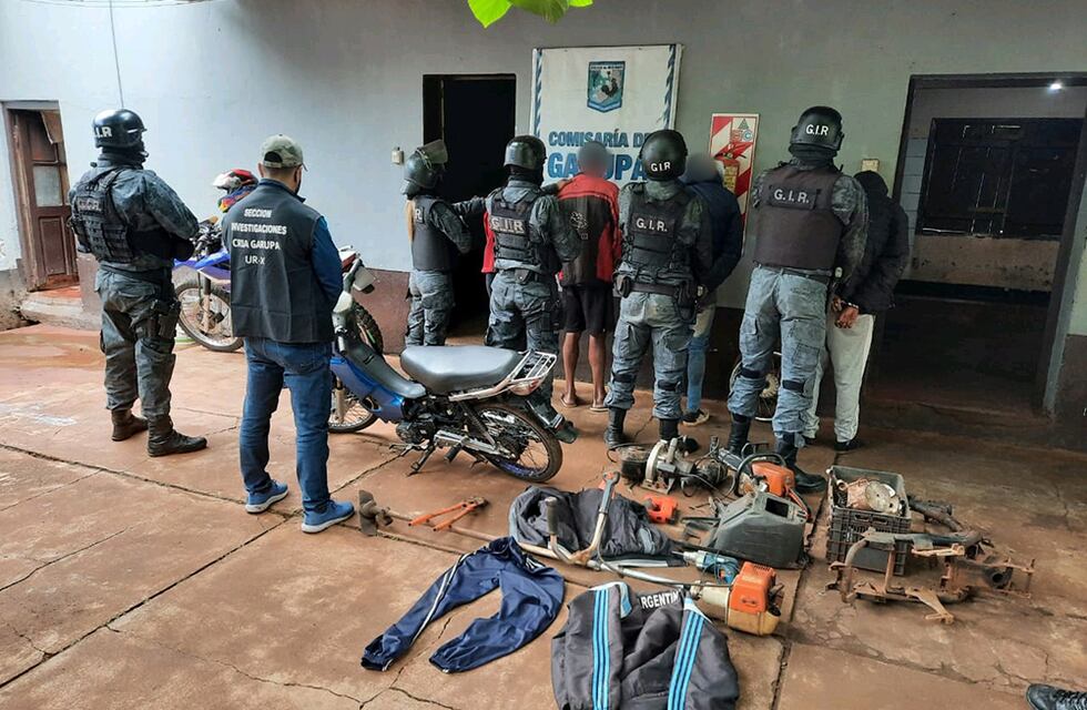 Garupá: detuvieron a cuatro personas y desmantelaron un aguantadero