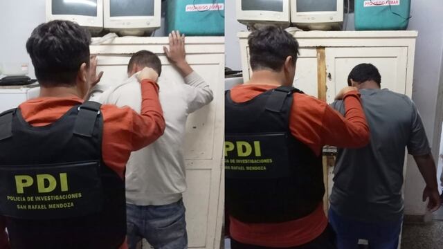 Los detenidos en el barrio el Molino en San Rafael.