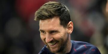 Lionel Messi podría no jugar la próxima doble fecha de eliminatorias y el PSG quiere retenerlo para que se ponga a punto físico.  (AP)