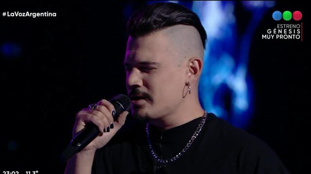 Francisco Escudero compitió en los Knockouts de La Voz Argentina y pasó a la próxima instancia.