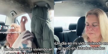 Una mujer argentina vive en el auto en Estados Unidos.