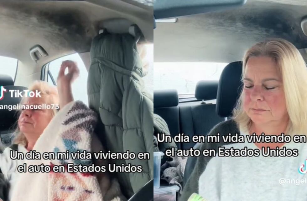Una argentina se fue a vivir a EE.UU. y duerme en el auto: su historia conmueve TikTok