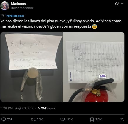 La historia viral de una argentina en Barcelona.