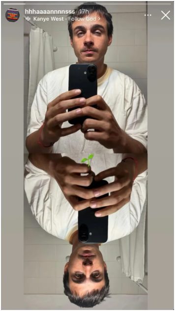 El hijo de Christian Petersen publicó una llamativa foto en Instagram