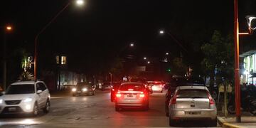 Nueva luminaria en Av. Libertad, Carlos Paz.