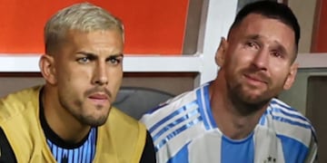 Leandro Paredes contó como vivió el llanto de Leonel Messi en la final de la Copa América 2024