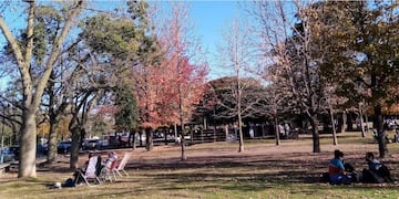El día comenzó con el cielo despejado y buen panorama para visitar parques.