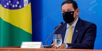 El vicepresidente de Brasil, Hamilton Mourao, habló sobre la Copa América.