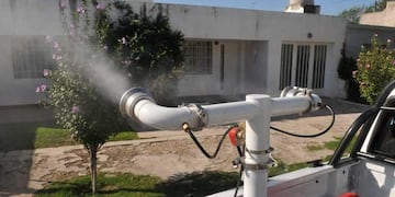 Fuminaciones en la ciudad de Córdoba, días atrás (La Voz).