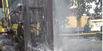 Puerto Iguazú: se halla en ejecución la perforación del pozo que abastecerá al hospital.