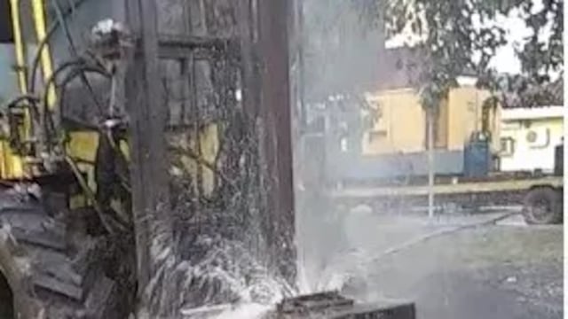 Puerto Iguazú: se halla en ejecución la perforación del pozo que abastecerá al hospital.