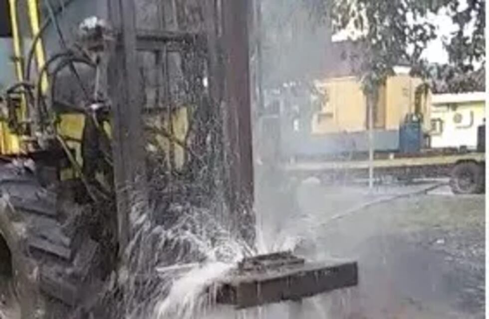 Puerto Iguazú: se halla en ejecución la perforación del pozo que abastecerá al hospital
