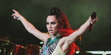 Lali Espósito pasó por el Festival Villa María y le rindió homenaje a ‘El Potro’ Rodrigo