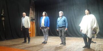 Diego "Dingui" Martín Palmieri, Alejandra Cejas, Fernando "Nando" Acosta y Sandra Cruz, los primeros candidatos de la lista del Frente Unidad para la Victoria.