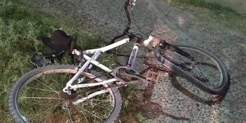 Accidente en Bahía entre una bicicleta y un auto